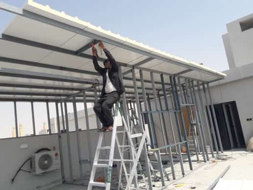 تركيب ساندوتش بانل بحي الملقا